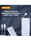 Philips 10000 mAh 22.5W USB ve Type-C PD Üç Çıkışlı Led Göstergeli Powerbank