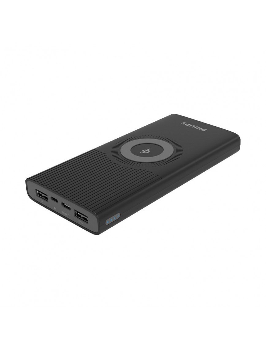 Philips DLP10026 Qi Kablosuz Taşınabilir Hızlı Şarj Cihazı 10000 mAh Powerbank (USB-C Çıkış + 2xUSB Port)