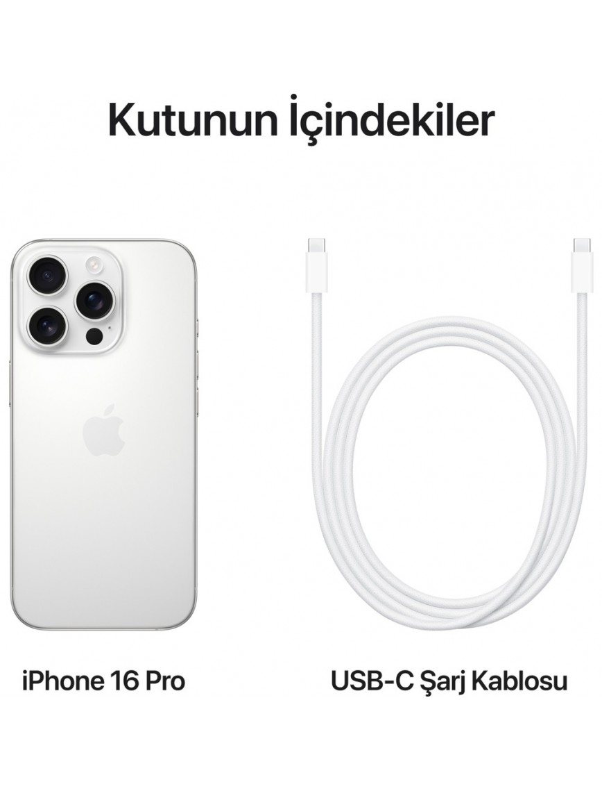 iPhone 16 Pro 128GB Beyaz