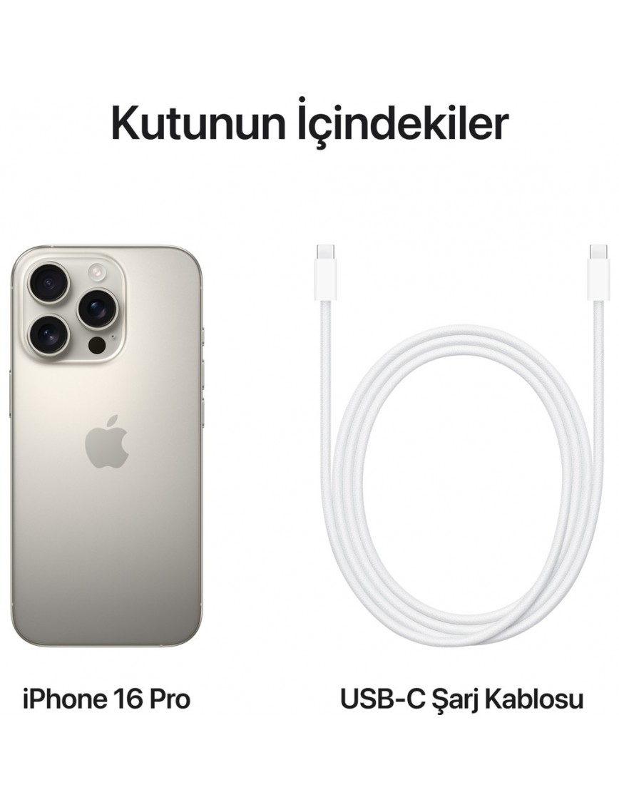 iPhone 16 Pro 128GB Natürel Titanyum